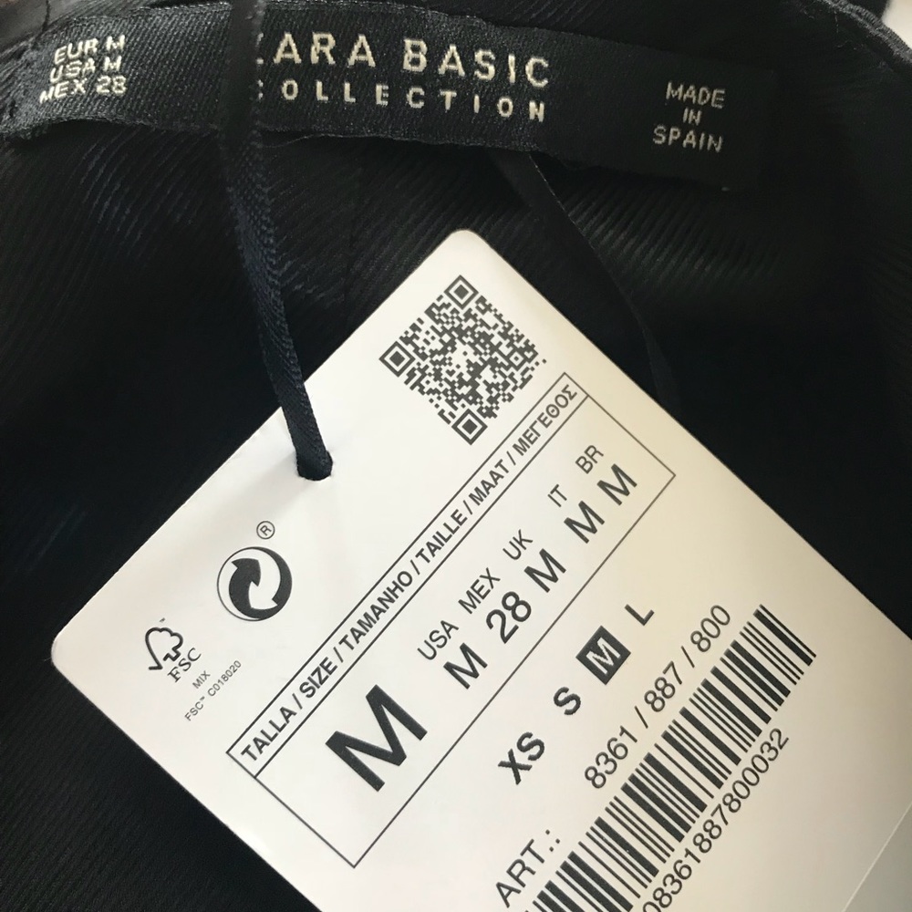 Zara high low flowy black skirt - Picture 3 of 3